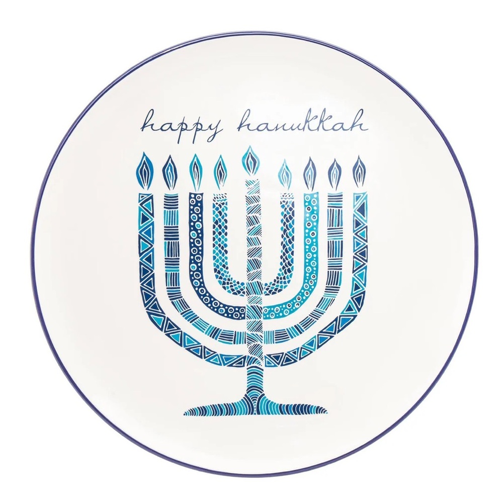 Godinger Round Hanukkah Platter